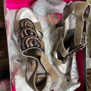 Vince camuto beaded heels